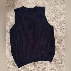 BOGO 🛍️ Navy Knit Sleeveless Sweater